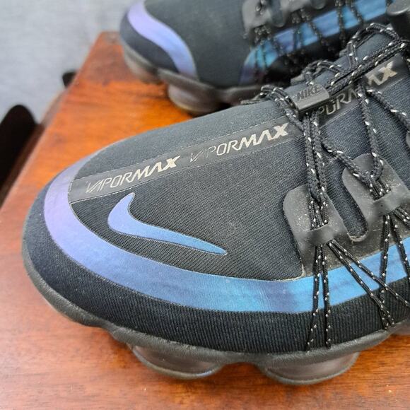 Nike Air Vapormax Run Utility Throwback Future Men SZ 9 PUR/BLUE AQ8810-009 - Picture 8 of 11